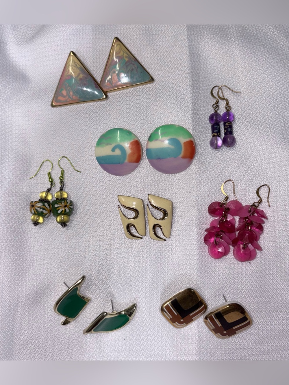 Vintage Earring Lot- 8 pairs